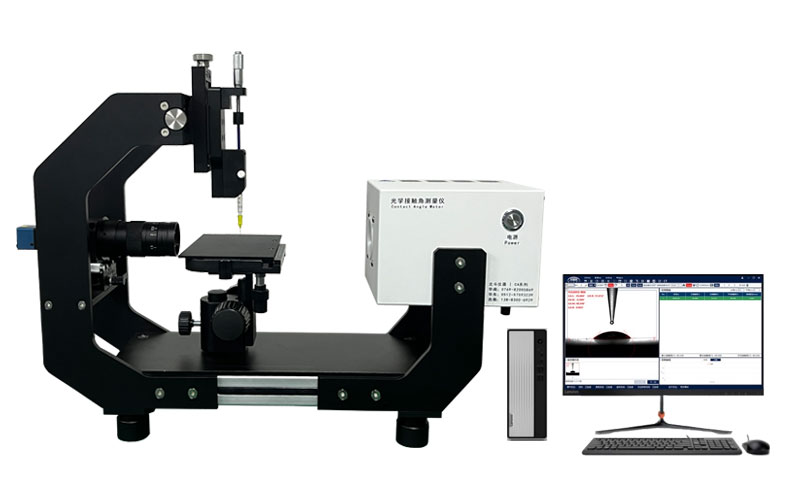 水滴角測試儀如何測量手機(jī)鋼化膜防指紋效果?